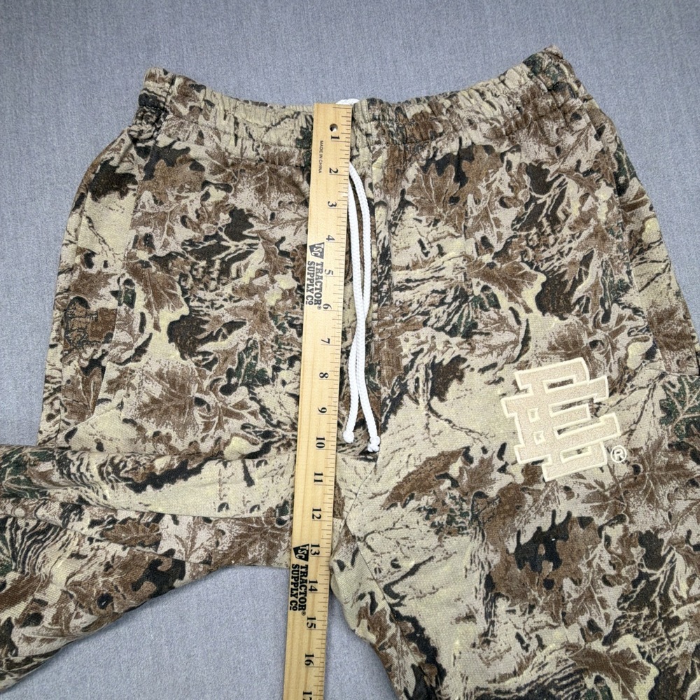 Eric Emanuel Camo‎ Sweat Pants With Embroidered Logo Size Medium - Picture 7 of 8